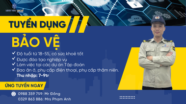 Minh Việt Group Tuyển dụng bảo vệ - Đi làm ngay tại Hà Nội